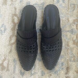 Freda Salvador Keen Mule in black. Size 8.5.